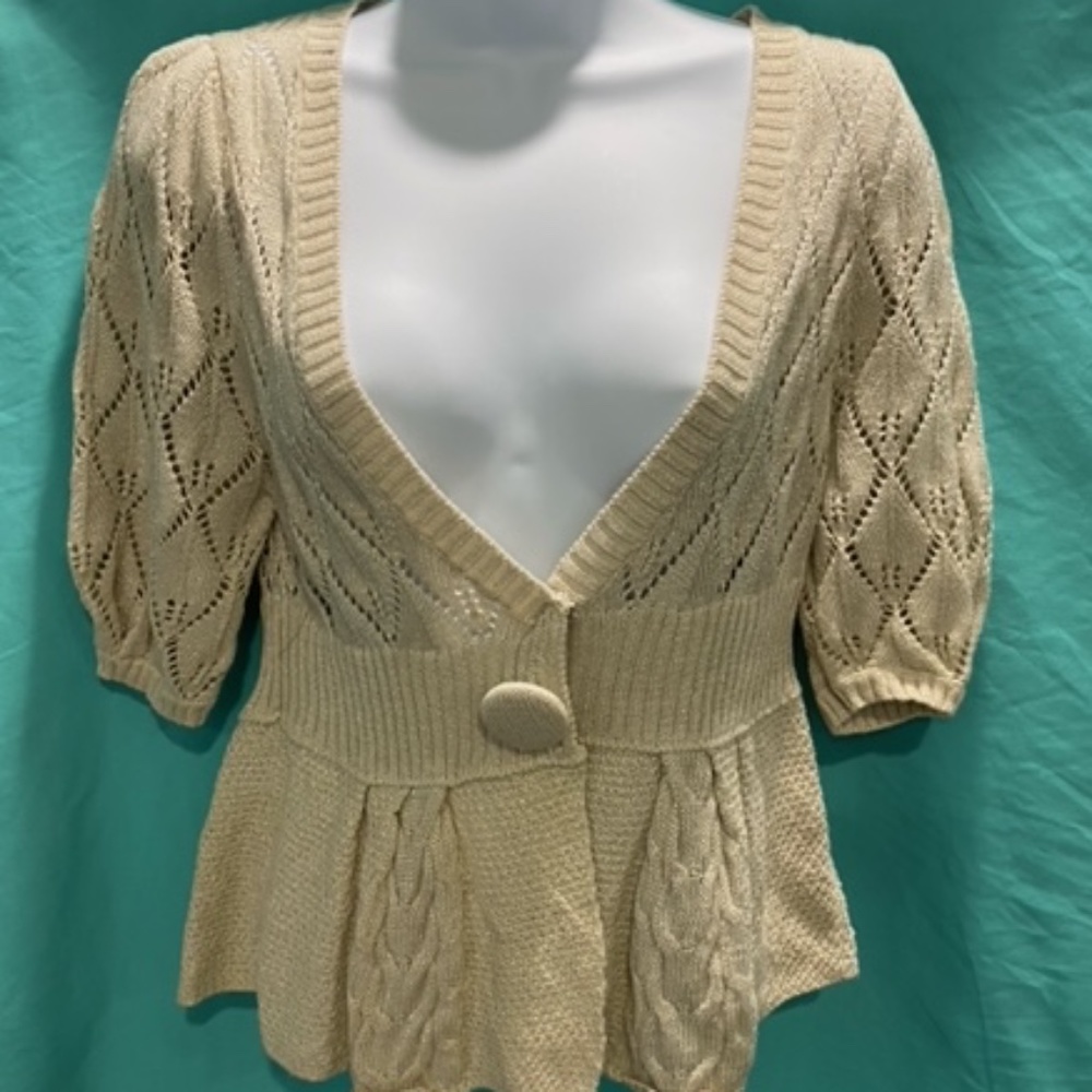 Cropped Cardigan Sweater